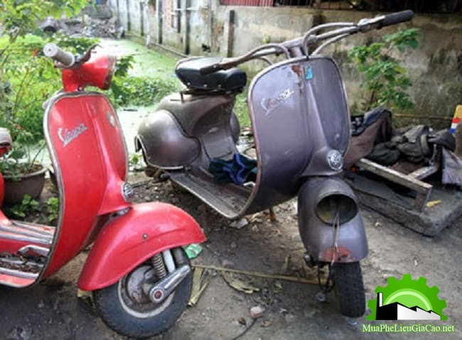 Xe máy điện vespa cũ phế liệu